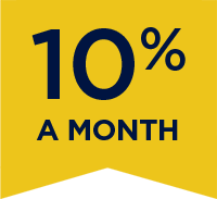 10% A MONTH