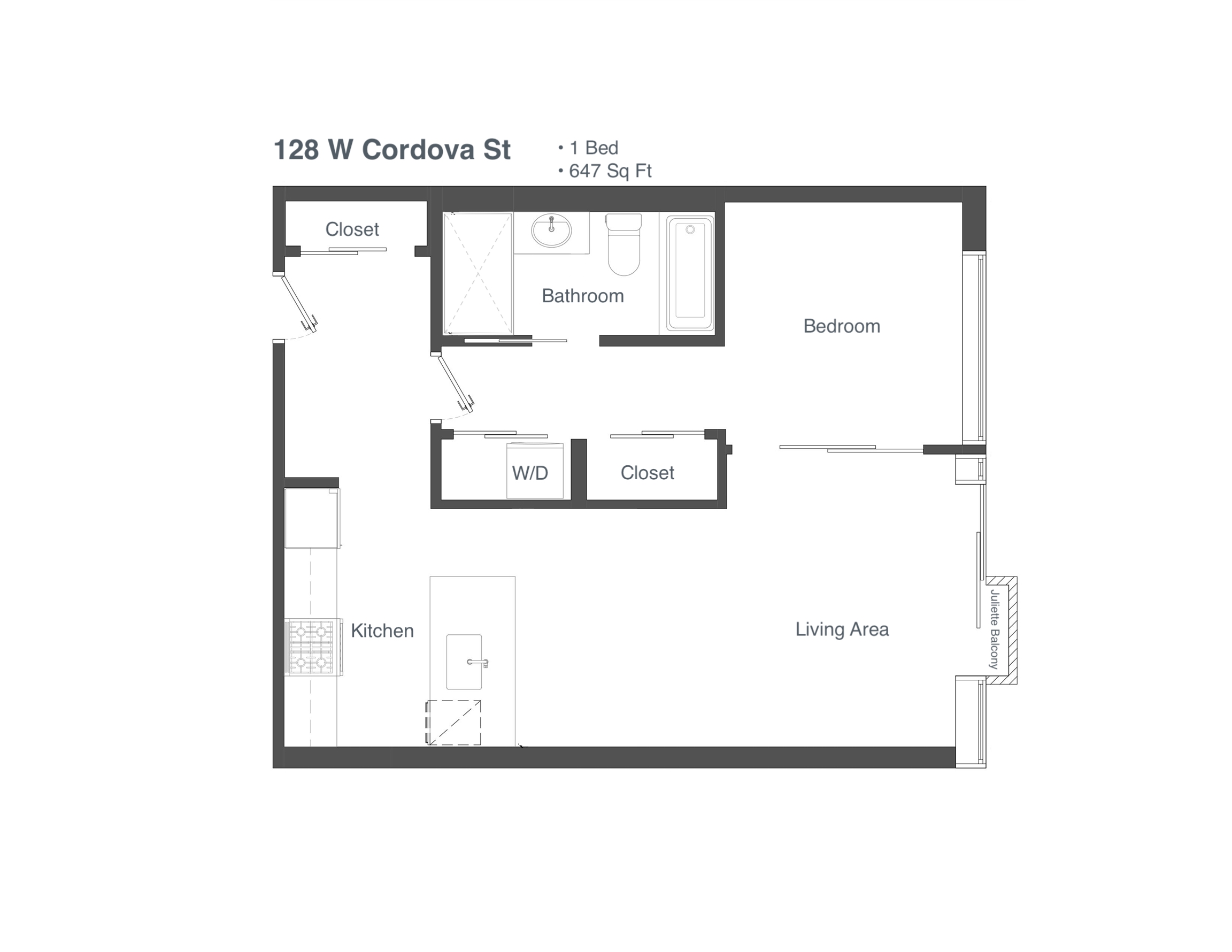W-45 Unit 2205 – Floorplan